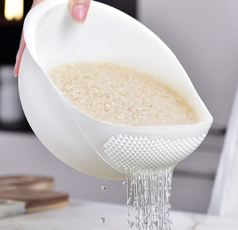 Thickened Rice Washing Bowl and Vegetable Strainer