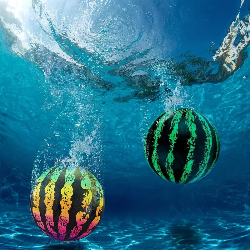 20cm Rainbow Watermelon Ball - Inflatable Toy Racket
