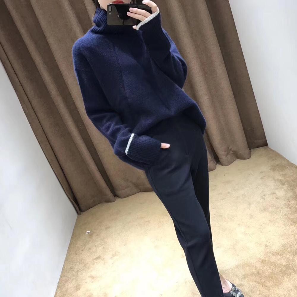 Women's Thickened Wool Sweater - Korean Style Knit Top