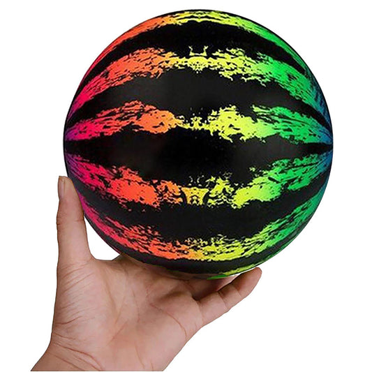 20cm Rainbow Watermelon Ball - Inflatable Toy Racket