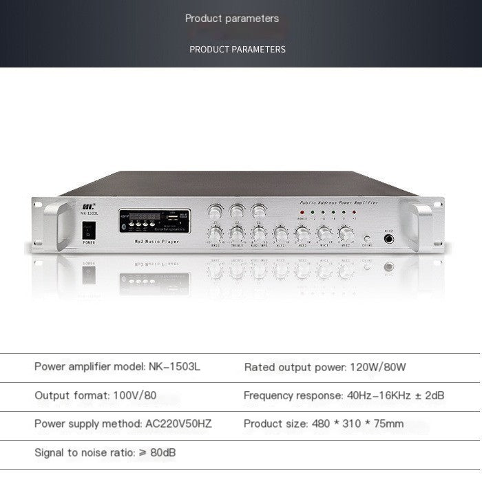 150W Power Amplifier for Public Broadcasting System