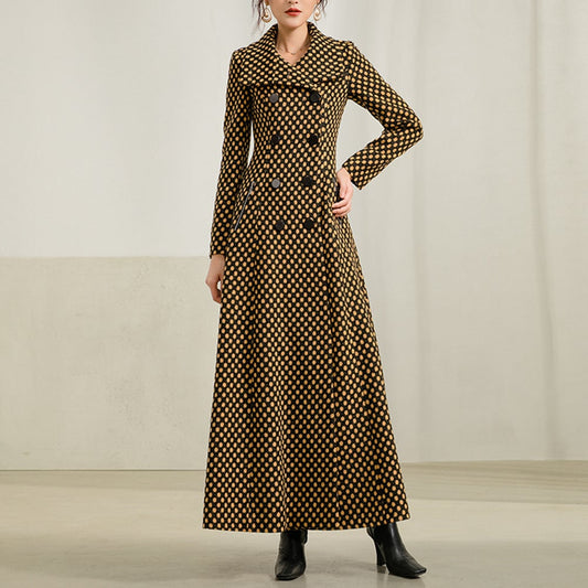 Mid-Length High-End Women's Woolen Coat